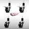 Service Caster 3'' SS Phenolic Swivel 1-3/4'' Expand Stem Caster Set 2 Total Lock Brakes, 4PK SCC-SSEXTTL20S314-PHS-2-S-2-134 - alternate 3